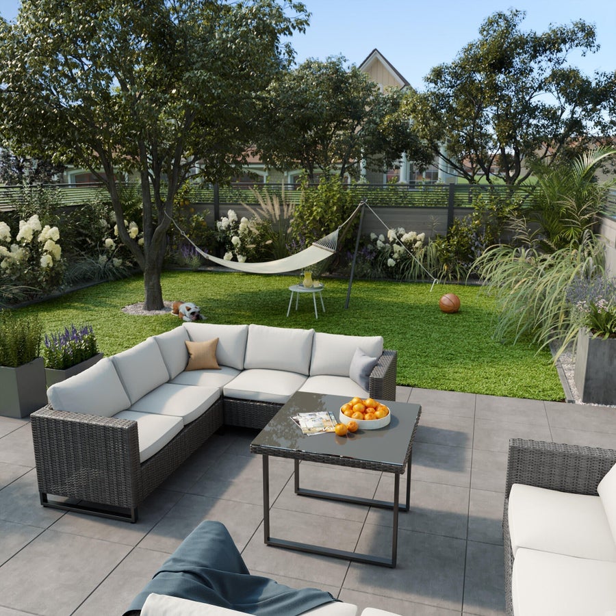 Canapé d'angle de jardin NATERIAL Noa