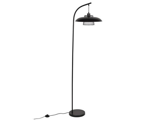 Lampadaire sitio e27 h166 metal noir inspire
