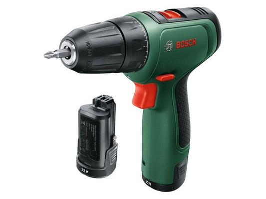Perceuse visseuse sans fil BOSCH 12 V 1.5 Ah, 2 batteries EasyDrill