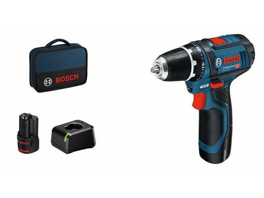 Perceuse visseuse sans fil + 2 batteries, BOSCH PRODESSIONNAL, 12 V