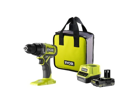 Perceuse sans fil RYOBI 18 V 2 Ah, 1 batterie RDD18-1C20S