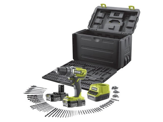 Perceuse sans fil RYOBI 18 V 2 Ah, 2 batteries 18DD3-220X