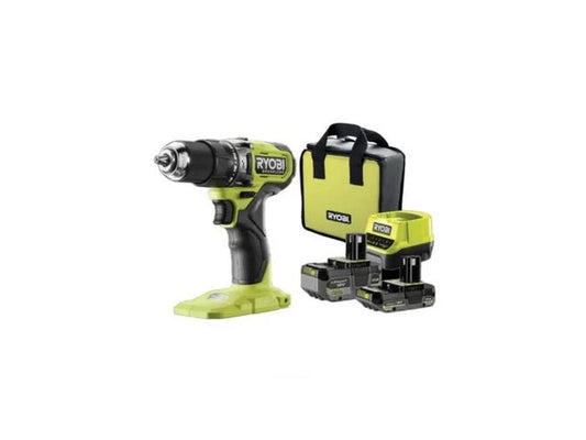 Perceuse à percussion sans fil RYOBI 18 V 4 Ah, 2 batteries RPD18BL1-242S