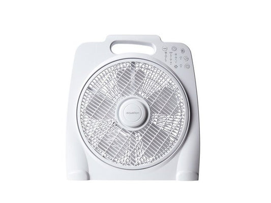 Ventilateur 3 vitesses 40W, télécommande intégrée, blanc, EQUATION D30 cm