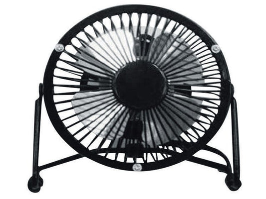 Mini ventilateur de table, EQUATION, Lara noir, D 10 cm 4 W